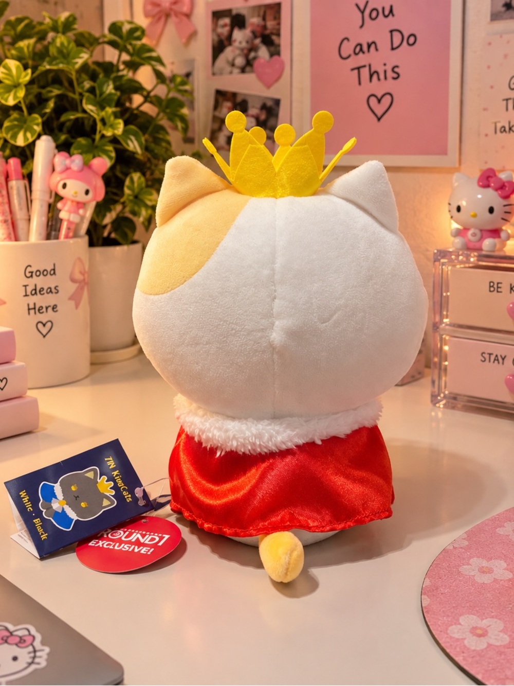 Round 1 exclusive Fukuya King Cat plush  NWT - Picture 2 of 2